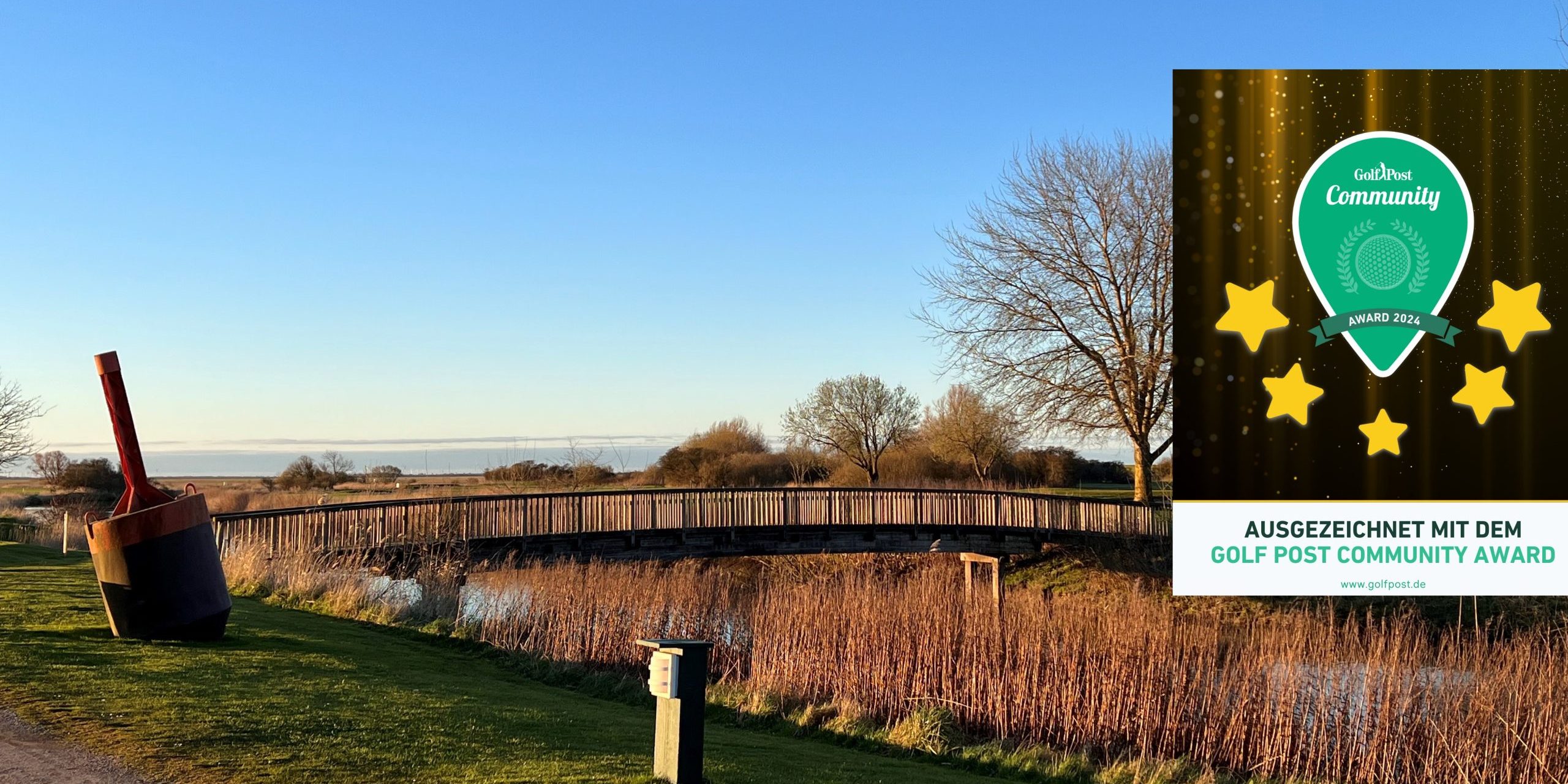 Brücke Herbst Golfpost